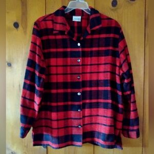 Monterey by KORET Warm Plaid Button Front Shirt